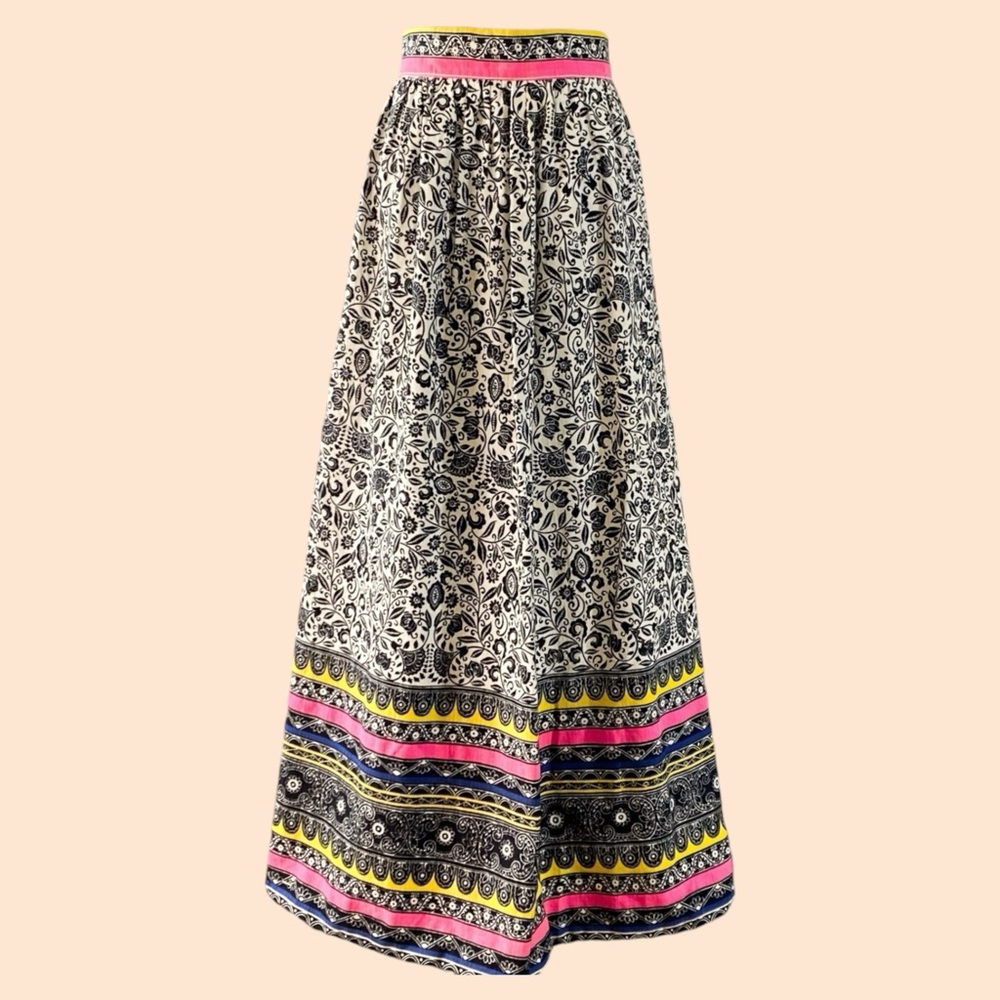 Vintage Multicolor Floral Maxi Skirt by Alex Colman